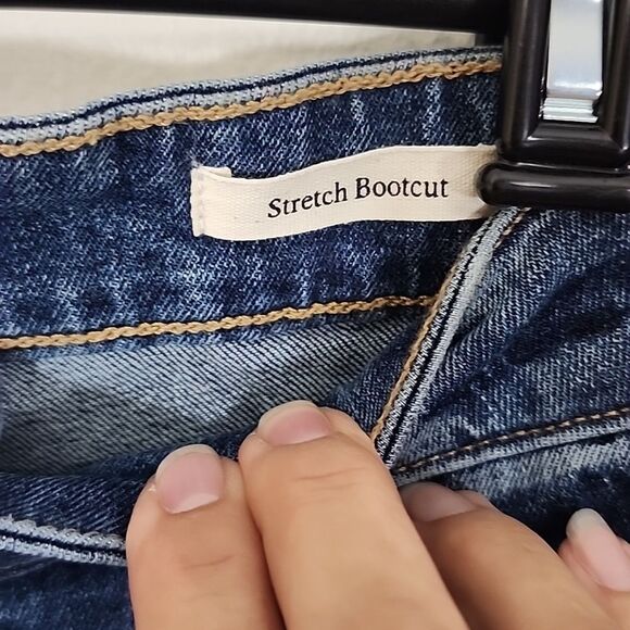 Cotton On Stretch Bootcut Mid Rise Fitted Waist Mini Flare Jeans sz 30 NWT - Picture 3 of 8